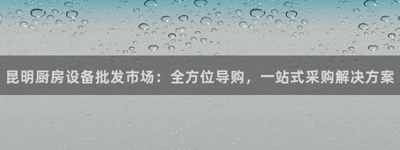 尊龙凯时v7要冲多少：昆明厨房设备批发市场：全方位导购，一站